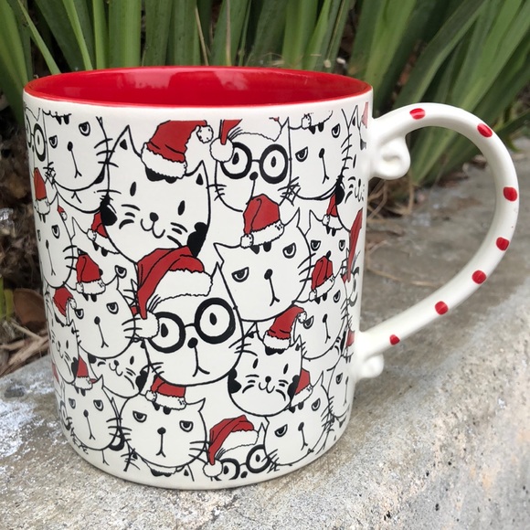 Cat Faces Christmas CAT Mug - Picture 1 of 5